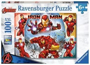 Marvel hero: Iron Man 100 dílků 2D Puzzle;Dětské puzzle - obrázek 1 - Ravensburger