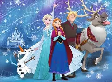 Disney Ledové království - třiptící se sníh 100 dílků 2D Puzzle;Dětské puzzle - obrázek 2 - Ravensburger