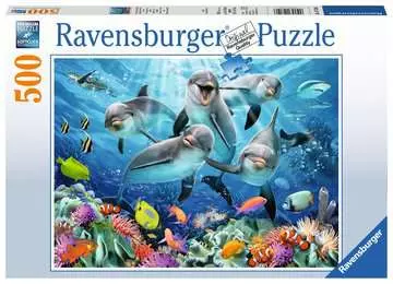 Puzzle 2D: Delfiny 500 elementów Puzzle;Puzzle dla dzieci - Zdjęcie 1 - Ravensburger