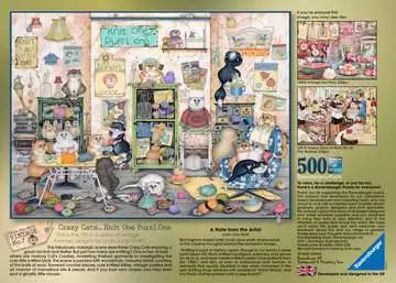 Crazy Cats Vintage - Knit one, Purrl one Palapelit;Aikuisten palapelit - Kuva 2 - Ravensburger