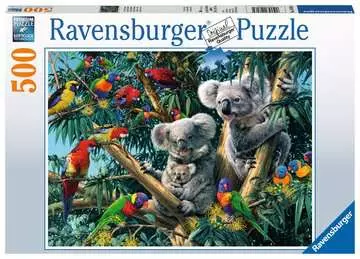 Puzzle 500 p - Koalas dans l arbre Puzzle;Puzzle enfants - Image 1 - Ravensburger