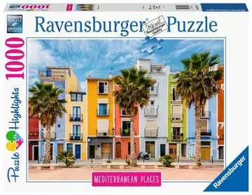 Mediterranean Collection - Alicante, Villajoyosa, 1000pc Pussel;Vuxenpussel - bild 1 - Ravensburger