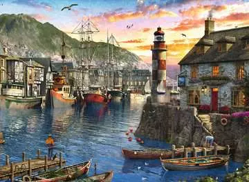 s Ochtends bij de haven Puzzels;Puzzels voor volwassenen - image 2 - Ravensburger