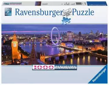 Noční Londýn seshora 1000 dílků Panorama 2D Puzzle;Puzzle pro dospělé - obrázek 1 - Ravensburger