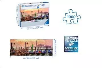 Gondoly v Benátkách 1000 dílků Panorama 2D Puzzle;Puzzle pro dospělé - obrázek 3 - Ravensburger