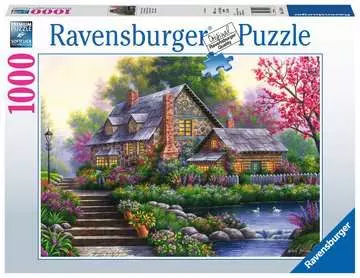 Romantic Cottage, 1000pc Puslespill;Voksenpuslespill - bilde 1 - Ravensburger