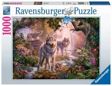 Rodina vlků v létě 1000 dílků 2D Puzzle;Puzzle pro dospělé - obrázek 1 - Ravensburger