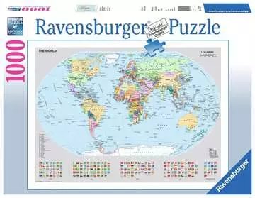 Carte du monde politique Puzzle;Puzzles adultes - Image 1 - Ravensburger