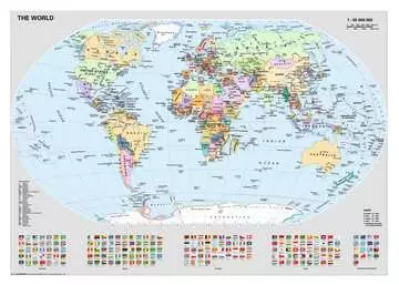 Politická mapa světa 1000 dílků 2D Puzzle;Puzzle pro dospělé - obrázek 2 - Ravensburger
