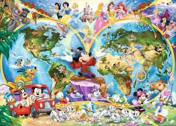 Puzzle 2D 1000 elementów: Mapa z postaciami Disneya Puzzle;Puzzle dla dorosłych - Zdjęcie 2 - Ravensburger