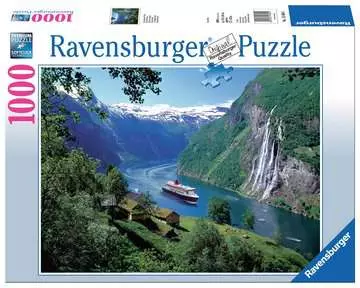 Norský fjord 1000 dílků 2D Puzzle;Puzzle pro dospělé - obrázek 1 - Ravensburger
