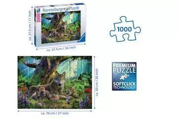 Puzzle 1000 p - Famille de loups dans la forêt Puzzle;Puzzles adultes - Image 3 - Ravensburger