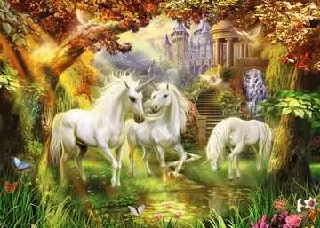 Unicorns in the Forest    1000p Puslespil;Puslespil for voksne - Billede 2 - Ravensburger