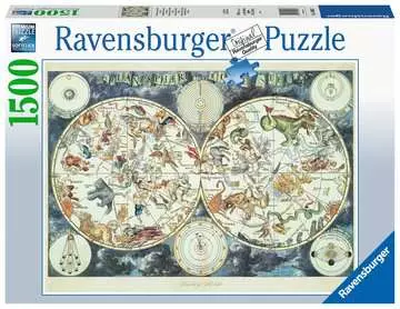 Mappa del mondo di animali fantastici Puzzle;Puzzle da Adulti - immagine 1 - Ravensburger