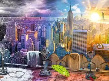 New York Summer and Winter Puslespill;Voksenpuslespill - bilde 2 - Ravensburger