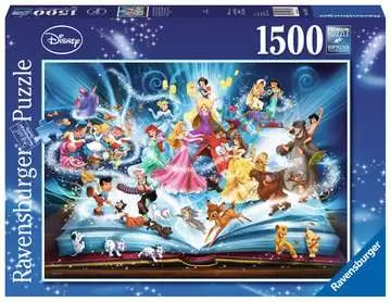 Puzzle 1500 p - Le livre magique des contes Disney Puzzle;Puzzles adultes - Image 1 - Ravensburger