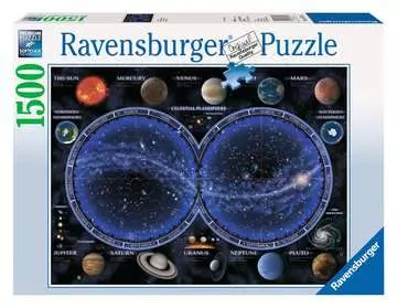 NIEBIAŃSKA MAPA 1500EL Puzzle;Puzzle dla dorosłych - Zdjęcie 1 - Ravensburger