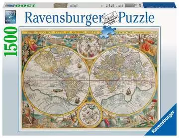 Historical Map Puslespill;Voksenpuslespill - bilde 1 - Ravensburger