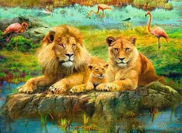 Lions of the Savannah Puslespill;Voksenpuslespill - bilde 2 - Ravensburger