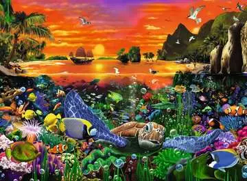 Turtle in the Reef Puslespill;Voksenpuslespill - bilde 2 - Ravensburger