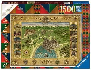 Harry Potter Hogwarts Map Puslespil;Puslespil for voksne - Billede 1 - Ravensburger