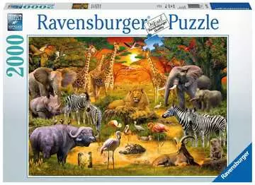 SPOTKANIE DZIKICH ZWIERZĄT 2000EL Puzzle;Puzzle dla dorosłych - Zdjęcie 1 - Ravensburger