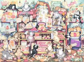 Bláznivé kočky, cukrárna 500 dílků 2D Puzzle;Puzzle pro dospělé - obrázek 2 - Ravensburger