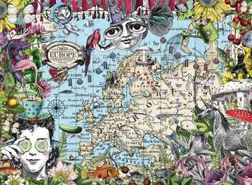 European Map, Quirky Circus Puslespill;Voksenpuslespill - bilde 2 - Ravensburger