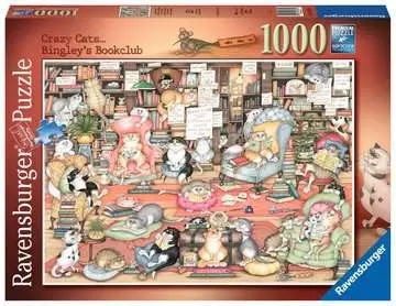Bláznivé kočky, knižní klub 1000 dílků 2D Puzzle;Puzzle pro dospělé - obrázek 1 - Ravensburger