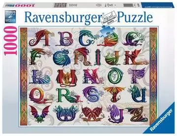 Dračí abeceda 1000 dílků 2D Puzzle;Puzzle pro dospělé - obrázek 1 - Ravensburger
