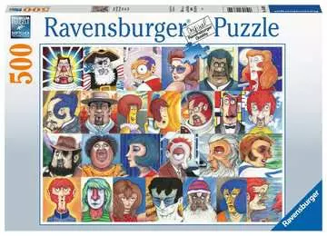 Typy tváří 500 dílků 2D Puzzle;Puzzle pro dospělé - obrázek 1 - Ravensburger