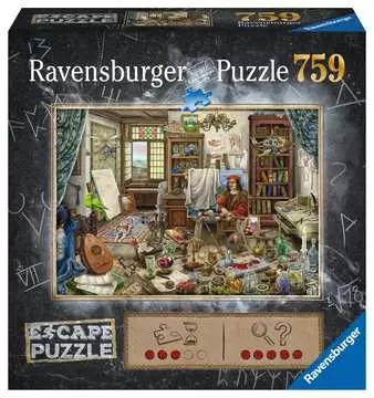 L atelier dell artista (759 pz) Puzzle;Puzzle da Adulti - immagine 1 - Ravensburger