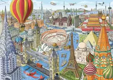 Cesta kolem světa za 80 dní 1000 dílků 2D Puzzle;Puzzle pro dospělé - obrázek 2 - Ravensburger