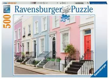 Barevné městské domy v Londýně 500 dílků 2D Puzzle;Puzzle pro dospělé - obrázek 1 - Ravensburger