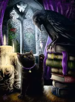 Gato negro y cuervo Puzzles;Puzzle Adultos - imagen 2 - Ravensburger