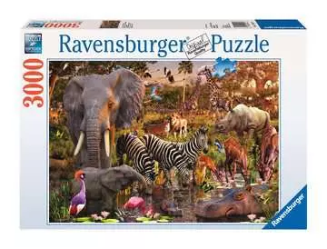 Africký svět zvířat 3000 dílků 2D Puzzle;Puzzle pro dospělé - obrázek 1 - Ravensburger