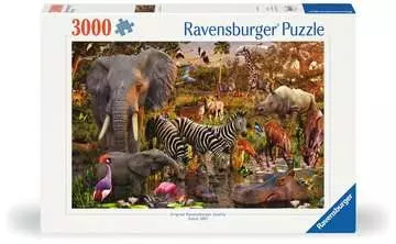 African Animals, 3000pc Palapelit;Aikuisten palapelit - Kuva 1 - Ravensburger