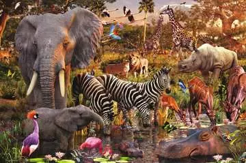 Africký svět zvířat 3000 dílků 2D Puzzle;Puzzle pro dospělé - obrázek 2 - Ravensburger