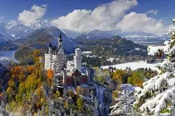 ZAMEK NEUSCHWANSTEIN ZIMĄ 3000 EL. Puzzle;Puzzle dla dorosłych - Zdjęcie 2 - Ravensburger