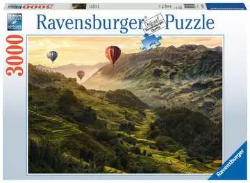 Puzzle 2D 3000 elementów: Tarasy ryżowe w Azji Puzzle;Puzzle dla dorosłych - Zdjęcie 1 - Ravensburger
