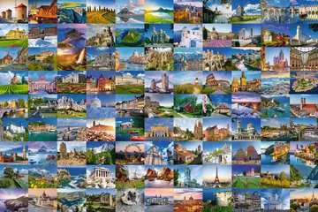 Puzzle 2D 3000 elementów: 99 pięknych miejsc w Europie Puzzle;Puzzle dla dorosłych - Zdjęcie 2 - Ravensburger