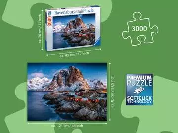 Norsko 3000 dílků 2D Puzzle;Puzzle pro dospělé - obrázek 3 - Ravensburger
