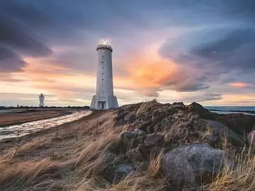 Prachtige lucht boven de vuurtoren van Akranes IJsland Puzzels;Puzzels voor volwassenen - image 2 - Ravensburger