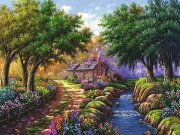 Puzzle 1500 p - Cottage au bord de la rivière Puzzle;Puzzles adultes - Image 2 - Ravensburger