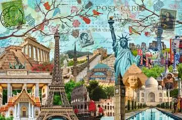 Puzzle 5000 p - Carte postale des monuments Puzzle;Puzzles adultes - Image 2 - Ravensburger