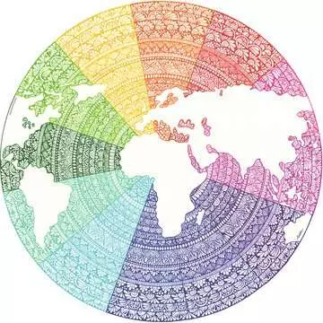 Puzzle rond 500 p - Mandala (Circle of Colors) Puzzle;Puzzles adultes - Image 2 - Ravensburger