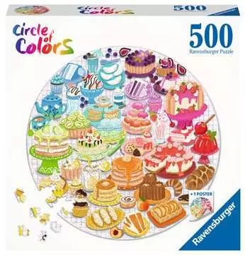 Puzzle rond 500 p - Desserts (Circle of Colors) Puzzle;Puzzles adultes - Image 1 - Ravensburger