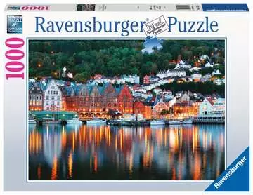 17222 1  ノルウェー・ベルゲン 1000ピース パズル;大人向けパズル - 画像 1 - Ravensburger