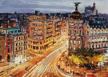 Dipinto di Madrid, la Gran via Puzzle;Puzzle da Adulti - immagine 2 - Ravensburger