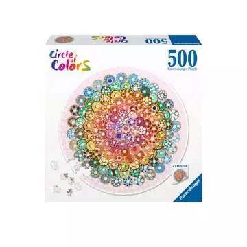 Puzzle rond 500 p - Donuts (Circle of Colors) Puzzle;Puzzles adultes - Image 1 - Ravensburger